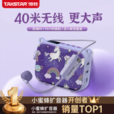 得胜（TAKSTAR）E30W 无线小蜜蜂扩音器教师专用导游喇叭腰挂便携式国风蓝牙小音响喊话器无线讲课麦克风 梦幻紫