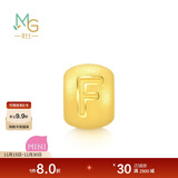 周生生字母串珠 黄金转运珠生日爱意礼物 定价单颗 92901C字母F