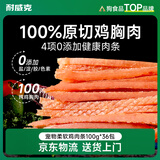 耐威克（Navarch） 宠物狗狗零食 成犬幼犬训狗奖励柔软鸡肉条100g*36袋