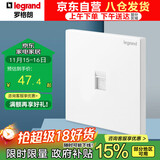 罗格朗（LEGRAND）开关插座面板 仕典系列玉兰白色墙壁插座 86型六类网线插座
