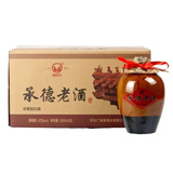 广盛居河北承德老酒浓香型口粮酒纯粮食固态发酵优级白酒整箱【喜酒】 42度 500mL 6坛 经典坛装