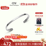 丹尼尔惠灵顿（DanielWellington）dw手镯女 经典银色小号开口手镯生日礼物送女友