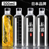 家の物语玻璃泡酒瓶带刻度空瓶高档存白酒分装瓶专用密封食品级酒容器
