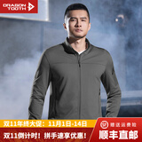 龙牙（Dragon Tooth）【张译同款】三代幻刃轻量抓绒外套男户外休闲运动机能开衫外套 深灰绿 L 180/100A 156-171斤