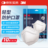 3M口罩9513轻型N95立体KN95防沙尘防飞沫颗粒物防雾霾PM2.5 10只