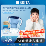 碧然德（BRITA）过滤净水器 滤水壶 海洋系列 3.5L(蓝色）+去水垢专家版滤芯11枚 环保加固包装