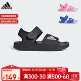 阿迪达斯（adidas）儿童凉鞋夏季男女大小童沙滩鞋 GW0344黑 12K/31码/180mm 