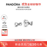 潘多拉（PANDORA）闪亮永恒符号耳钉925银无限符号时尚百搭生日礼物送女友