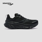 Saucony【彭于晏同款】索康尼向导17减震支撑跑鞋男秋季轻便运动鞋男 黑200 44.5