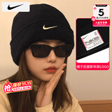 耐克（NIKE）帽子男士 25冬季款运动帽女士户外保暖舒适绒线帽休闲帽毛线帽 HJ7024-010 MISC