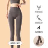 VTT高个子打底裤女加绒加厚连裤袜黑色秋冬款高腰压力瘦小腿踩脚裤袜 深驼 1条 均码 460g连裤袜