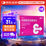 神度 枸橼酸西地那非片 50mg*7片*5盒装 齐鲁 男科用药 小蓝片