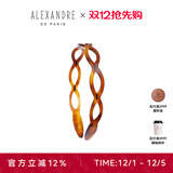 亚历山大（ALEXANDRE DE PARIS） 简约女士头箍压发时尚发饰经典头饰女 E 深褐色粗