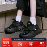 FILA FUSION斐乐潮牌女鞋女子运动鞋2025年硬糖鞋厚底老爹鞋女