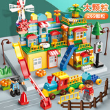 费乐（FEELO）兼容乐高大颗粒儿童拼装积木玩具女孩新年礼物生日269粒1624-3桶