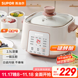 苏泊尔（SUPOR）电炖锅 电炖盅家用煲汤锅炖汤锅 隔水炖锅 煲汤专用电锅全自动陶瓷炖汤盅 DZ25YC828