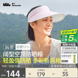 蕉下（beneunder）遮阳帽女太阳帽空顶帽防晒帽防紫外线遮脸时尚百搭UL569紫