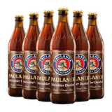 保拉纳（Paulaner）德国进口啤酒柏龙保拉纳啤酒小麦白啤黑啤大麦啤酒500ml整箱装 柏龙小麦黑 500mL 6瓶 组合装
