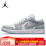 耐克NIKE男女休闲鞋乔丹AJ1小迪奥 JORDAN 1运动鞋DC0774-105白灰36.5