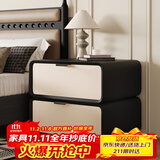 树浩床头柜简约现代储物柜奶油风床边柜小卧室收纳柜家用免安装置物架