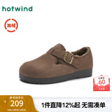 热风加绒保暖勃肯鞋女居家通勤厚底棉鞋冬季百搭休闲气质女棉鞋 15深棕（绒里）H02W4403 36