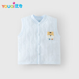 优奇婴儿马甲春秋冬外穿保暖儿童马夹纯棉男宝宝女坎肩夹棉新生儿背心