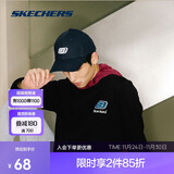 斯凯奇休闲情侣遮阳鸭舌帽男女同款时尚防晒帽运动棒球帽百搭休闲