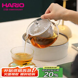HARIO原装进口玻璃茶壶茶具泡茶壶闷茶壶焖茶壶玻璃大口径茶壶700ml 