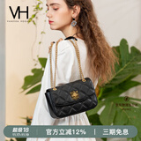 VANESSA HOGAN VH女包茵然软包系列复古太阳神斜挎包菱格链条腋下包小众单肩包