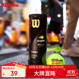 Wilson威尔胜美网比赛训练网球塑罐3粒WRT106200（球面数字随机）