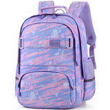 Edison爱迪生小学生书包女护脊减负防下坠1-3-6年级大容量反光背包L39-2