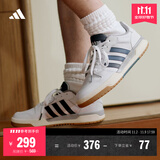 adidas ENTRAP美式校园风运动少年感复古篮球风板鞋男女阿迪达斯 白色/蓝色   37