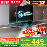 志高（CHIGO）国补油烟机小户型顶吸抽油烟机欧式机 免拆洗挥手智控 一级能效国家补贴立减20% T15可配燃气灶