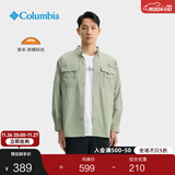 Columbia哥伦比亚户外2025秋男女钓鱼系列UPF50防晒宽松衬衫FJ7048 381 男女同款 S (170/92A)