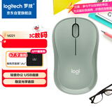 罗技（Logitech）M221 轻音鼠标 无线鼠标 办公鼠标 对称鼠标 带无线微型接收器 薄荷绿