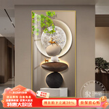 瑞尚（RUISHANG） 玄关装饰画现代简约进门壁画山水墙画竖版晶瓷画欧式轻奢挂画 温馨空间 70*140cm/晶瓷面+铝合金边框