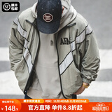 马登工装 ARMY飞行员夹克训练服男秋季vibe反光连帽速干休闲外套潮流 灰绿色（无帽） L