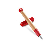 LAMY钢笔签字笔 儿童小学生节日礼物入门练字钢笔 ABC系列 红色 A尖0.8mm 德国进口
