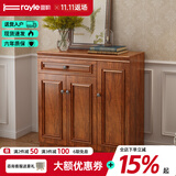 雷勒鞋柜新中式简约现代门厅柜客厅收纳柜子储物柜多功能美式玄关柜 402款102.4*34.3*100cm
