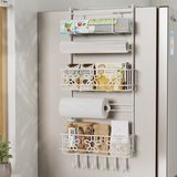 欧润哲置物架多功能大容量冰箱侧壁挂架收纳架厨具调料瓶杯子杂物整理架