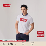 Levi's李维斯情侣美式宽松印花时尚简约舒适潮流纯棉圆领短袖T恤 白色 002A0-0000 L