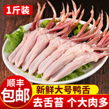 岽鲜 精切鸭舌 新鲜冷冻生鸭舌大号鸭舌卤肉火锅烧烤食材 鸭货生鲜 鸭舌 500g（约60根）