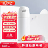 膳魔师（THERMOS）400ml保温杯吸管杯不锈钢男女士保冷水杯子TCMI-400S WH