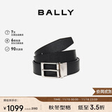 巴利（BALLY）男士腰带商务方扣双面腰带6307811黑色120cm