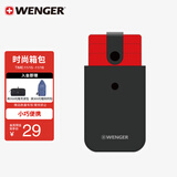 威戈（WENGER）瑞士军刀抽拉卡包出行证件包通勤便捷钱包黑商务