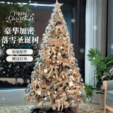 TaTanice落雪圣诞树客厅圣诞节装饰1.2m1.5 1.8米儿童diy家用商场店铺摆件 2.1米豪华加密圣诞树+加量配饰+灯串