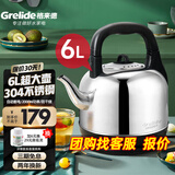 格来德 （Grelide）烧水壶加厚304不锈钢电热水壶家用电水壶4.2L-6L大容量热水壶自动断电煲水壶煮水壶开水壶防干烧 6L 超大容量-分体底座-160S