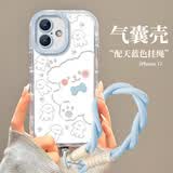 江铭适用苹果17手机壳镜头全包iphone17保护套高级感防摔气囊网红创意卡通男女保护软壳线条小狗配挂绳