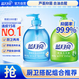 蓝月亮洗手液泡沫丰富滋润芦荟抑菌99.9%500g+清爽去油去腥洗手液500g