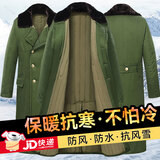 际华 3565军大衣男老式棉大衣冬季加厚加长款保安大衣黄防寒服东北棉袄棉服 绿色棉里-经典款